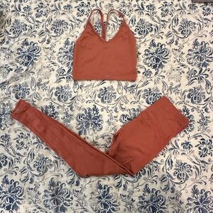 Set active terracotta leggings